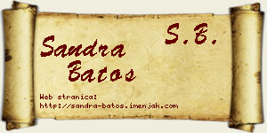 Sandra Batos vizit kartica